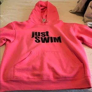 “just swim sweatshirt”